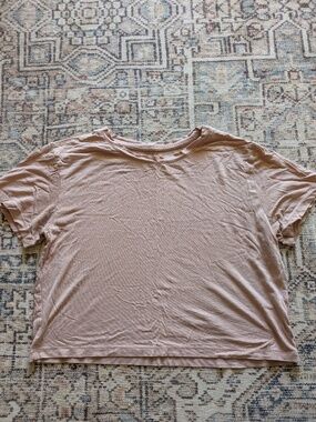cropped soft rose t-shirt